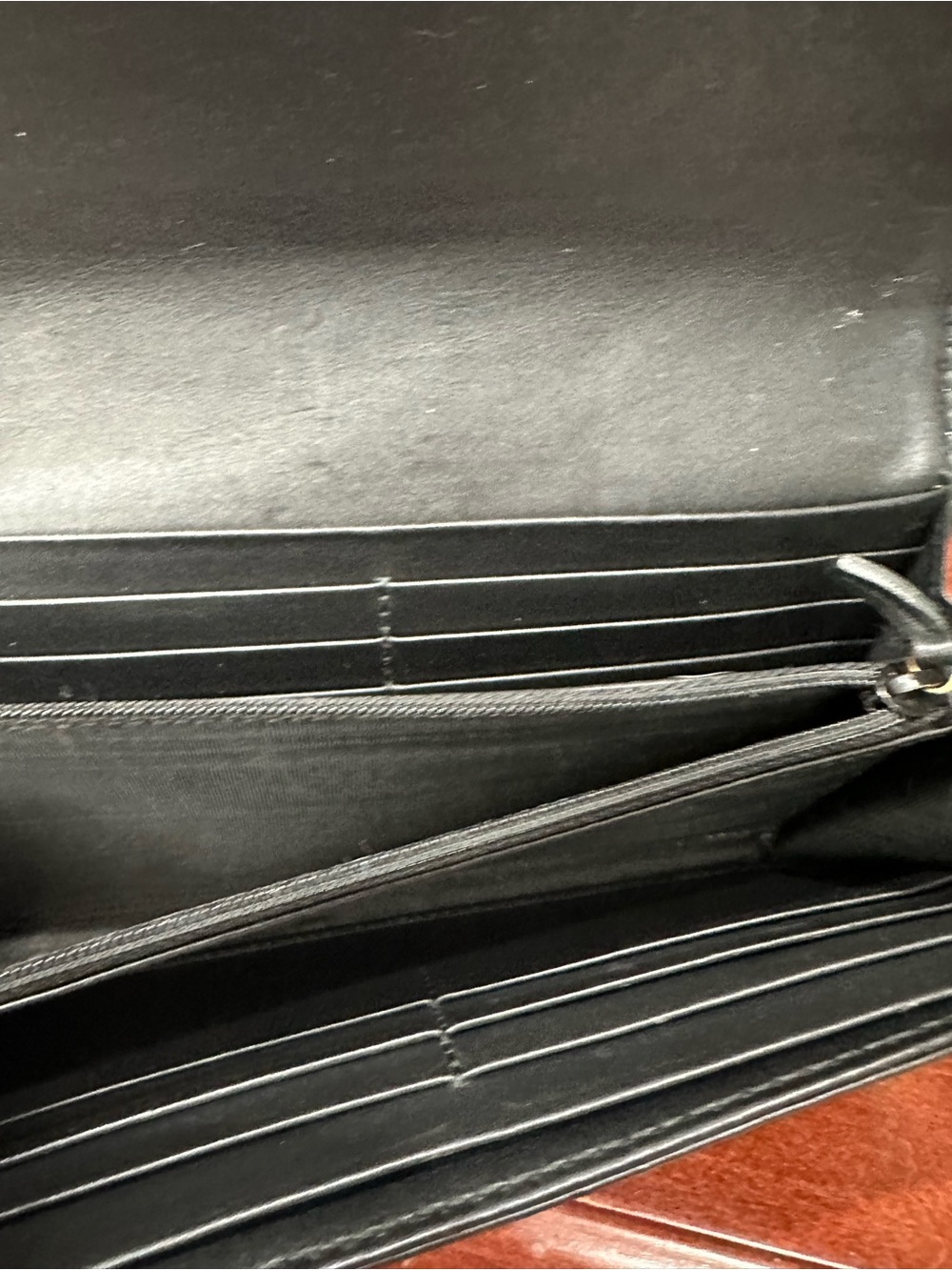 Gucci GG Marmont Matelassé Black Leather Continental Wallet - Picture 10 of 14